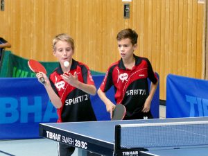 2017-10-07 Jugend-Bezirksmeisterschaften in der Halle Nord (79) Doppel Jonathan Fuchs, Luca Pollich